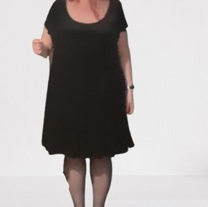 Black velvet dress 2x
